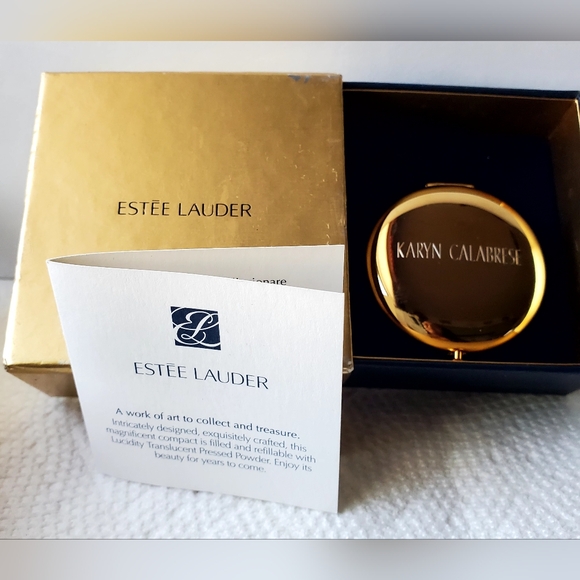 Estee Lauder AFTER HOURS SLIM Perfecting Pressed Powder Compact #01 Translucent - Picture 2 of 8